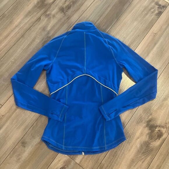 Nike Blue Athletic Workout Full‎ Zip Jacket Women Small - Picture 6 of 6